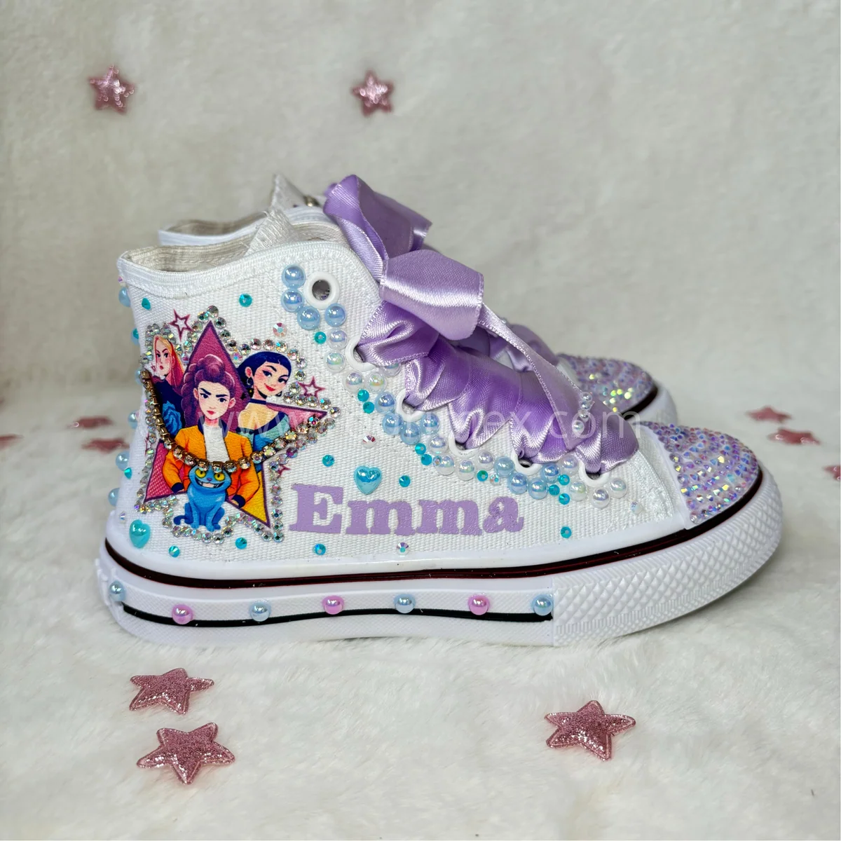 ZAPATILLA DE LAS GUERRERAS K-POP CELESTE BEBE